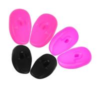 SOESFOUFU 3 paia Proteggi Orecchie per Tinta Capelli in Silicone Resistente all’Acqua da Colorati Nero Rosa Adatti per Parrucchieri e Uso Domestico Paraorecchie Regolabili per Parrucchieri