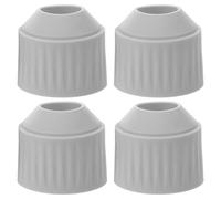 SOESFOUFU 4 copri pomelli in silicone, impugnature antiscivolo per maniglie, protezioni per pomelli, ausili per la vita quotidiana per adulti e anziani, colore grigio.