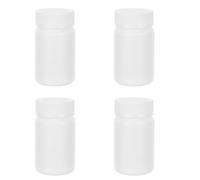 SOESFOUFU 4 flaconi per medicinali: 100 ml/3,38 fl oz, flaconi in plastica con tappo a vite per pillole e vitamine - Contenitori vuoti da viaggio per medicinali, porta capsule per pillole e vitamine