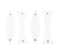 SOESFOUFU 4 lenti ottiche magnetiche - Lenti acriliche per rifrazione e riflessione della luce - Kit di esperimenti didattici di fisica per la scuola media