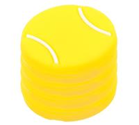 SOESFOUFU 4 Pezzi Ammortizzatore da Tennis per Racchetta in Silicone Giallo | Leggero e Portatile, Aiuta Controllo, Accessorio per Tennis Assorbimento Urti