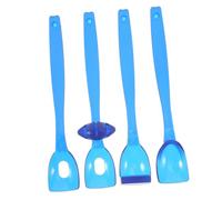 SOESFOUFU 4 pezzi Cucchiai Allenamento Motricità Bocca per Strumenti Logopedia per Esercizi Lingua e Potenziamento Muscoli della Bocca Terapia Motoria Sicura e Specifica per Età Aiuto per