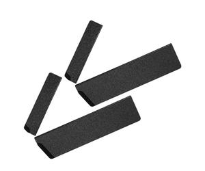 SOESFOUFU 4 Pezzi Protezione per Coltelli in Plastica ABS Interno Floccato | Manicotto Leggero, Ritenzione Antiscivolo, per Trasporto Sicuro e Ordine nei Cassetti della Cucina