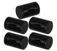 SOESFOUFU 5 Pezzi Finger Shaker per Ukulele, Shaker per Dita, Plastica e Metallo, Nero, Compatto e Leggero, per Banjo e Castagnette, per Composizioni Creative e Vari Generi Musicali