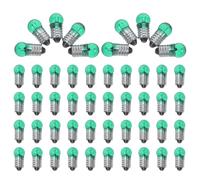 SOESFOUFU 50 mini lampadine a vite: accessori per esperimenti su circuiti elettrici - Lampadina verde per torcia elettrica per studenti, fisica, scienze, illuminazione didattica, accessori fai da te