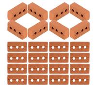 SOESFOUFU 50 Pezzi Mini Mattoncini in Argilla per Miniature da Costruire DIY Aspetto Realistico e Design Vintage per Paesaggi in Miniatura e Artigianato Creativo