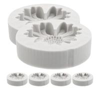 SOESFOUFU 6 stampi in silicone a forma di margherita: stampi in silicone a forma di fiore per candele, in resina a di margherita per decorazioni di cupcake e per la preparazione di cioccolato.
