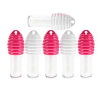 SOESFOUFU 6 tubetti vuoti per lucidalabbra con applicatore - Contenitori in plastica ricaricabili da 6 ml/0,2 oz - Flaconi a forma di vasetto per balsamo labbra e rossetto, ideali per il trucco fai da
