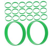 SOESFOUFU 60 Pezzi Bracciale in Silicone Verde Elastico e Versatile per Donna e Uomo, Leggero e Portatile, come Regalo per Feste e Compleanni, Adatto a Giovani e Adolescenti
