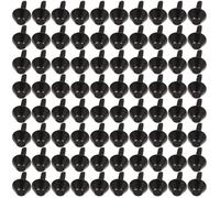 SOESFOUFU Accessori per Borse 100 Pezzi Piedini Testa a Chiodo Forma Secchiello in Metallo Nero 10mm per Decorazione Fondo Borsa Fai da Te Artigianato e Sostituzione Rivetti Robusti