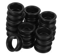 SOESFOUFU Accessori per Forbici da Parrucchiere 20 Pezzi Anelli in Silicone Anti-scivolo per Dita Protezione e Riduzione Dolore per Amici Animali
