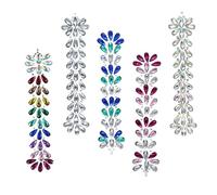 SOESFOUFU Adesivi per Viso Strass 5 Pezzi per Trucco Festival Costume Party Resistenti al Sudore e Confortevoli sulla Pelle