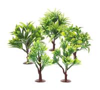 SOESFOUFU Alberi in Plastica Design Realistico e Aspetto Naturale Set 10 Pezzi per Micro Paesaggio per Modelli di Paesaggi e Progetti Scenici
