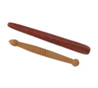 SOESFOUFU Aste di Massaggio in Legno 2 Pezzi per Riflessologia Plantare e Agopressione, Bastoncini Multifunzionali per Massaggio Piedi e Mani, Finitura Liscia senza Sbavature