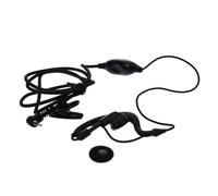 SOESFOUFU Auricolare per Radio Mini Cavo Singolo Foro 2,5mm Nero | Uso Discreto per Sicurezza e Supermercati, Plastica Leggera, Conversazione Privata, Mani Libere