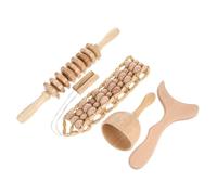 SOESFOUFU Bastoncino in Legno Per Manipolazione Manuale Tutto Corpo Massaggiatore Portatile Raschiatura Per Viso Collo Schiena Spalle e Piedi