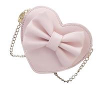 SOESFOUFU Borsa a Cuore Catena, Pu, Elegante per Ragazze | Forma a Cuore, Rosa, Versatile e Pratica, Facile da Aprire e Trasportare