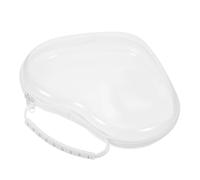 SOESFOUFU Borsa per il trucco a forma di cuore trasparente: borsa da toilette per articoli da toeletta da viaggio - custodia rigida trasparente con cerniera - organizer conforme alle norme