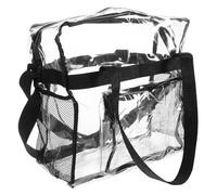 SOESFOUFU Borsa Tracolla Donna Grande Capacità in Pvc Trasparente Stile Jelly Design Semplice alla Moda per Università e Uso Quotidiano