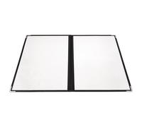 SOESFOUFU Cartella Menu in Pvc Trasparente Angoli Arrotondati, Copertina Protettiva Facile da Pulire e Portatile, per Ristoranti e Pagine Ricette