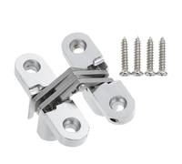 SOESFOUFU Cerniera Invisibile per Porta in Apertura Cerniera Nascosta Resistente in Lega di Zinco Design Senza Viti per Armadi e Librerie Moderne