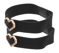SOESFOUFU Cinturino Elastico per Calzature Basse da Bambina Cuore Nero | Ricambio Robusto e Anti Allentamento, Fascia in Elastico, Adatto a Calzatura Bassa per Ragazza