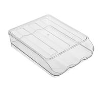 SOESFOUFU Contenitore per Uova Capacità 18 Uova con Coperchio Trasparente in Plastica Design Impilabile e Minimalista, per Frigorifero