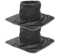 SOESFOUFU Copertura per Lettino da Massaggio con Foro Viso 2 Pezzi in Microfibra Grigio Scuro, Panno Professionale per Saloni di Bellezza e Spa, Comodo e Traspirante per Uso Quotidiano