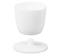 SOESFOUFU Crogiolo da Laboratorio in Ptfe Bianco 30ml con Coperchio, Facile da Pulire e Previene L'adesione del Campione, per Analisi Chimiche e Sintesi dei Materiali