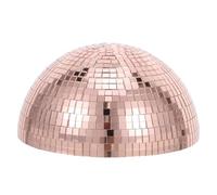 SOESFOUFU Decorazione murale a Forma di Palla da Discoteca - Sfera Decorativa autoadesiva da Giardino, 25 cm (Oro Rosa) - Sfera in Schiuma a Specchio 3D Feste Anni '80 e Decorazioni da Giardino in