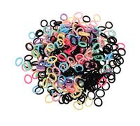 SOESFOUFU Elastici per Chioma per Bambine 400 Pezzi Gomma Elasticizzati Colorati per Acconciature Quotidiane e Feste, Resistenti e Morbidi per Ridurre la Rottura