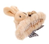 SOESFOUFU Fermaglio per Chioma di Coniglio Peloso Grande, Accessorio da Donna per Chioma Sottili, Adatto a Occasioni come Compleanni e Matrimoni