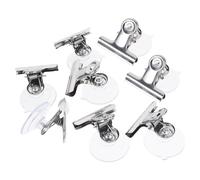 SOESFOUFU Ganci Ventosa Extra Forte 8 Pezzi Stili multipli Clip in Acciaio Inossidabile e Plastica per Fissare Decorazioni e Cartelli Stili multipli su Superfici Lisce come Stili multipli