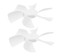 SOESFOUFU Lame di Ricambio per Ventilatore Rv da 6 Pollici in Plastica Bianca, Robuste e Facili da Installare, Confezione da 2 Pezzi per Uso All'aperto Camper