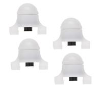 SOESFOUFU Lampade da Pesca LED Ricaricabili 4 Pezzi Sensore di Morso e Allarme Luminoso in Plastica, Luci Portatili per Pesca Notturna Esterna