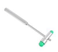 SOESFOUFU Martello Neurologico Doppia Testa in Lega di Zinco, Plexor Metallico per Test Riflessi Miotatici e Risposta Nervosa, Strumento Medico Clinico Ergonomico per Analisi Sensoriale