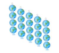 SOESFOUFU Medaglioni a Forma di Globo Terrestre in Resina, Set da 20 per Collane e Portachiavi, Ciondoli Multifunzione per Gioielli Artigianali, Accessori per Regali Tema Viaggio