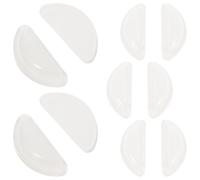 SOESFOUFU Naselli Ridurre in 5 Paia Occhiali Silicone e Antiscivolo per Cuscinetti Nasali Aumentare Altezza Pressione per Occhiali da Sole e Montature