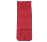 SOESFOUFU Organizer da Bracciolo Divano in Poliestere Rosso per Telecomandi | Quattro Tasche Piccole e Ampia, per Bagno e Letto, Adatto a Donne e Adulti