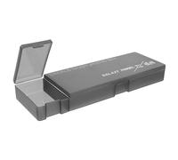 SOESFOUFU Organizer per Decalcomanie ad Acqua in Materiale Rigido Nero, Chiusura Ermetica, per Modellismo Civile e Hobby Creativi