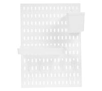 SOESFOUFU Pannello Forato da Parete in Plastica Bianco Porta Utensili da Cucina Resistente a Deformazioni e Montaggio a Parete per Organizzazione Cucina