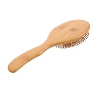 SOESFOUFU Pettine Massaggiante per Chioma in Bambù Denti Lisci e Cuscinetto ad Aria per Donna, Spazzola Sciogli Nodi per Chioma e Cute