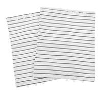 SOESFOUFU Polsini Staccabili a Righe Bianchi per Camicia Unisex, Polsini Decorativi Eleganti in Cotone Poliestere Traspirante, Accessori Moda Versatili per Lavoro e Uso Quotidiano