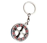 SOESFOUFU Portachiavi Girevole in Metallo Decorazione a Roulette Russa, Ciondolo Creativo Multiuso per Borse e Chiavi, Accessorio Raffinato per Ragazzi e Appassionati di Giochi