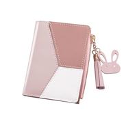 SOESFOUFU Portafoglio Corto da Donna in Pu Rosa Nappine, Resistente alla Moda, Comodo da Portare, come Regalo di Compleanno