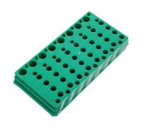 SOESFOUFU Rack per Provette da Laboratorio Doppio Pannello in Plastica Verde 56 Fori per Tubi da 0,5ml 1,5ml 2ml Pratico e Resistente per Uso Centrifuga