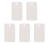 SOESFOUFU Rialzi per Mobili in Plastica Bianca 5 Pezzi per Livellare | Antiscivolo e Bilanciamento, Adatti a Bagni e Negozi, Formato DIY Cunei di Regolazione