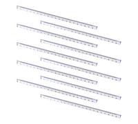 SOESFOUFU Righelli Triangolari Scalimetro Set 10 Pezzi in Plastica Trasparente 20cm Resistente e Facile da Leggere per Scuola e Ufficio