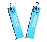 SOESFOUFU Sacchetti Porta Extension per Chioma 2 Pezzi in Pvc con Ganci per Parrucche, Organizer con Copertura Protettiva Antipolvere per Conservazione Parrucche e Accessori Chioma