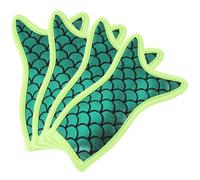 SOESFOUFU Sacchetti Riutilizzabili 4 Pezzi per Ghiaccioli, Forma Sirena, Gomma e Poliestere, Protezione Antigoccia, per, Barbecue in Giardino e Concerti Colore Casuale